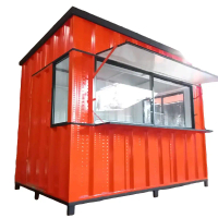 Booth Container / Gerobak Stand Kontainer Premium Knockdown 3x2x2.5