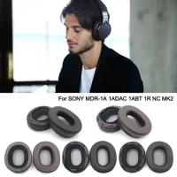 1Pair Replacement Earpads Cushion for SONY MDR-1A 1ADAC 1ABT 1R NC MK2 Headset Leather Headphone Protective Cover Ear Cover