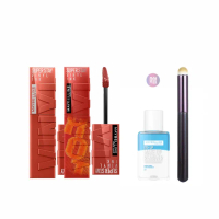 【MAYBELLINE 媚比琳】新色上市!超持久水光鎖吻唇釉 Vinly ink 2入組(#安可拉裸紅 #水光鎖吻棒 #鎖吻棒)