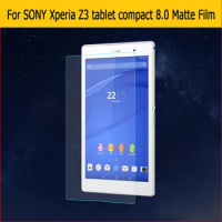 Anti-Glare screen protector matte film For Sony Xperia Z3 compact tablet 8.0" anti-fingerprint screen protective cover+ tools