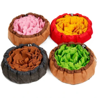 Dog Snuffle Mat Puzzle Toys Nose Smell Training Sniffing Pad Slow Feeding Bowl Food Dispenser Relieve Stress Toys Washable