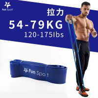 【Fun Sport】健力環-乳膠環狀彈力阻力帶-藍-(阻力圈 彈力帶 拉力繩 橡筋帶)