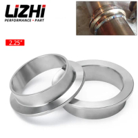 2.25 Inch 57mm V-Band Clamp Flange Kit Turbo Downpipe Wastegate V-band Turbo Exhaust Pipes Car Accessories WLR-VFN225