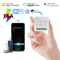 16A WiFi Mini Smart Breaker Apple Homekit CozyLife Smart Switch 2-way Control Timer Smart Home Work With Alexa Google Home Siri