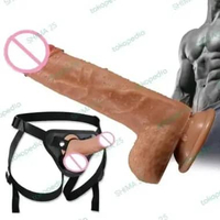 S|M Dildoss Ikat Pinggang Ultra Harness Strap On Sabuk Wanitaa Padat Toy 88