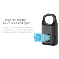 NEW Standby Electronic Padlock Fingerprint Lock Smart Lock Home Luggage Dormitory Locker Warehouse password Door Lock Waterproof