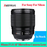 Astrhori 85Mm F1.8 Af Mirrorless Camera Lens for Sony for Nikon Full Frame Auto Focus Portrait Lens for A6500 A6400 Nex-5A Zv-E1