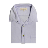 【MURANO】CVC牛津布長袖襯衫(台灣製、現貨、牛津、粉藍色)