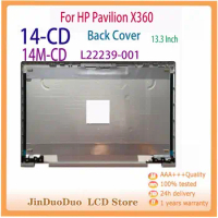 14.0"ORIGINAL For HP Pavilion x360 14-CD Rear Cover Case Digitizer For HP Pavilion X360 14-CD Housing Back Cover L22239-001