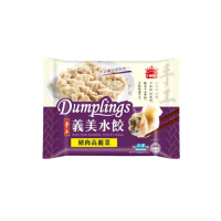 【義美】手工豬肉高麗菜水餃量販包1440g/包x6包(1440g/約76粒/包x6包-冷凍配送)