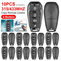 315/433Mhz Cloning Wireless Remote Control Key Fob 4 Button Electronic Gate Remote Control for Car Garage Door Gate