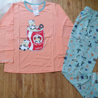 Piyama Anne Claire bodyfit PP baju tidur lengan panjang anne claire