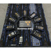 ZS - Grosir 10 Pcs Sarung Ardan Batik Familly Briliant Gold SERAGAM MARINA BIRU