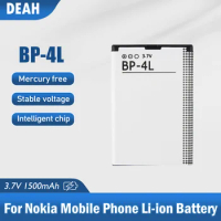1PCS BP-4L 3.7V 1500mAh BP 4L BP4L Lithium Battery For Nokia N97 E61i E63 E90 E95 E71 6650F N810 E63 E72 E52 E55 Phone Battery