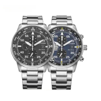 2024New Citizen Fashion Men Stainless Steel Watch Luxury Calendar Quartz Wrist Watch Business Watches For Man Clock Montre Homme