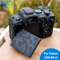 JJC R6M2 Camera Skin Film R6II R62 Body Protective Sticker Wrap Compatible with Canon EOS R6 Mark II Accessories Anti-Scratch 3M