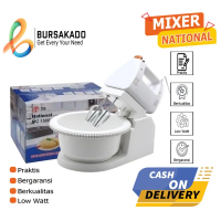 ET698 Mixer National Alat Pembuat Kue Dan Adonan Plus Mangkuk Putar / Mixer Trisonic HEMAT
