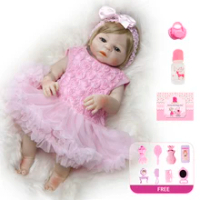 Reborn Berjalan Dol L18 "48 Cm Full Body Silikon Bayi Smoot BEBE Reborn Anak-anak Hadiah Lembut Silicone Vinyl Tubuh realistis Reborn Boneka