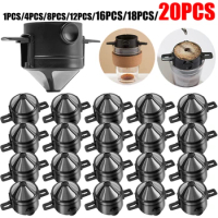 1-20PCS Portable Foldable Coffee Filter Stainless Steel Easy Clean Reusable Coffee Funnel Pour Over Holder Dripper Coffee Acces