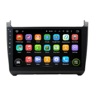 10.1" 2 Din Android 10.0 PX6 Car Stereo For VW POLO 2012-2015 Multimedia Player Canbus 6 Core Radio 4+64G IPS Audio DSP Voice