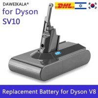 For Dyson V8 21.6V 6800Ah Battery replacement Absolute V8 Animal Li-ion SV10 Vacuum Cleaner series Rechargeable batteries