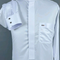 jubah putih bordir  Pria Dewasa  Gamis Panjang