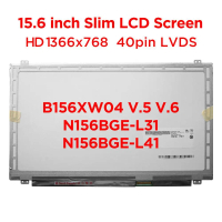 หน้าจอแอลซีดีสำหรับแล็ปท็อปบาง รุ่นใหม่ ขนาด 15.6 นิ้ว B156XW04 V.5/V.6 LTN156AT20/LTN156AT30 N156BG