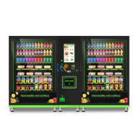 Wholesale Touch Screen 24H Combo Vending Machine Big Capacity Vending Machine With QR Code Cashless