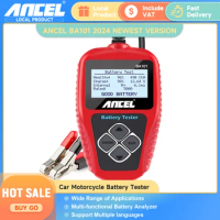 Ancel BA101 Car Battery Tester 12V 100-2000CCA 220AH Auto Load Battery Analyzer Multi languages Car 