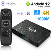 4K HD 2.4/5G Dual Wifi6 Smart TV BOX Android 12 4G 32G Allwinner H618 1000M BT X98H PRO Media Player 2G16G IEEE802ax Set Top Box
