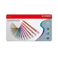 【STABILO】CarbOthello奧賽樂水性粉彩筆60色鐵盒(原廠正貨)