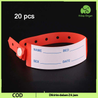 20pcs Gelang Pasien Gelang Rumah Sakit Id Band Merah/Hijau/Putih Band Opname Gelang Pasien Dewasa