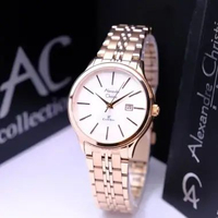 JAM TANGAN WANITA ALEXANDRE CHRISTIE AC8348 / AC 8348 ORIGINAL - silver rosegold