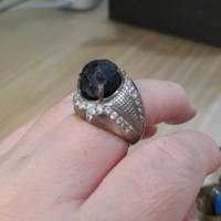 Cincin Batu Meteor Pria Satam Asli Belitung 001