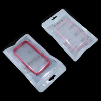 New Mobile Phone Case Cover Storage Retail Packaging Bags for iPhone 4 4S 5 5S 6 Plastic Ziplock Poly Packs White 100Pcs/Lot