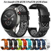 22mm Silicone Bracelet For Amazfit GTR 4 Strap For Amazfit GTR 47mm/3/GTR3 Pro/2/2e/Balance Cheetah Pro Smartwatch Watchband