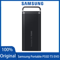 SAMSUNG-T5 EVO Portable SSD, Solid State Drive, TYPE-C, USB 3.2 Gen, SSD 2TB 4T High Speed 5Gbps Storage External Hard Disk PSSD
