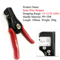 20pcs/lot Solar Wire Stripper Connector Plier Crimping Tool for 2.5/4/6mm2(14-10AWG) Soft Handle Crimping Tool Crimping Pliers