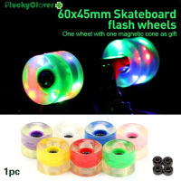 1pc Skateboard Flash Roller Wheel 60mm Penny board LED Light Wheel DanceBoard 85A 60X45mm Longboard Double Rocker Flashing wheel