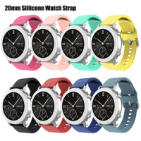 20mm Silicone Watch Strap For Xiaomi Huami Amazfit GTS/GTS2/ GTS 3/GTS 2e/GTS 2 mini Sport Wristbands For Amazfit GTR 42mm Bands
