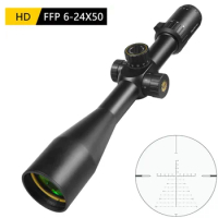 WESTHUNTER HD 6-24X50 FFP First Focal Plane Hunting Scope Side Parallax Riflescope Long Range Tactical Optics Sights For Airgun