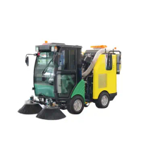 Factory Street Cleaning Truck Diesel Engine Strong Power Road Sweeper Floor Cleaner Machine