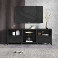 TV Cabinet, Large Capacity Cabinet Storage, Entertainment Center, Media Console Table, 70 Inch Bracket TV Stand