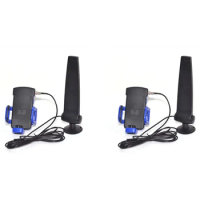 2X 1750-2170Mhz Mobile Cell Phone Aerial 12Dbi Signal Booster With Clip 3G Antenna FME Female Connector 2.5M Cable