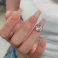 Pigeon Egg Hand Stack Diamond ผลิตภัณฑ์สำเร็จรูป Net Red Explosion Stack Diamond Nail Nail