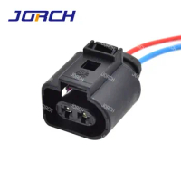 2 Pin 3.5mm Plug Connector Fog Light Lamp Pigtail Wiring harness 1J0973722 for A6 Quattro Jetta Golf GTI MK4 Passat