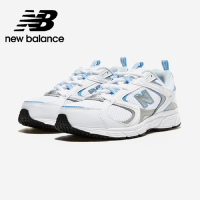 [New Balance]復古運動鞋_中性_白/淺藍色_ML408B-D楦