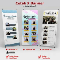 Cetak X Banner Sidang Banner Wisuda Tema Netflix, X Banner Wisuda Tema Threads, X Banner Wisuda Tema