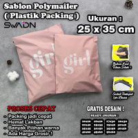 SABLON POLYMAILER 25X35 / CUSTOM POLYMAILER 25X35 / POLYMAILER 25X35 / PLASTIK PACKING / PLASTIK BAJ