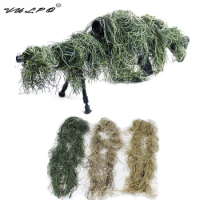 VULPO 3D Rifle Sniper Wrap Rope Cover Hunting Gun Camouflage Ghillie Suit Cover For Paintball Airsoft CS Game